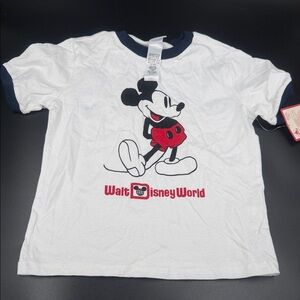 Disney Kids White and Red Mickey Mouse T-Shirt NWT